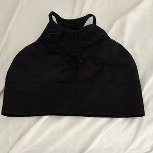 Betsey Johnson black Lace Halter Bralette Sz S
